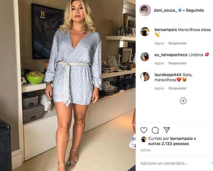 Dani Souza exibe curvas poderosas em look ousado