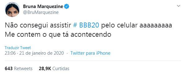 Bruna Marquezine pede ajuda aos fãs