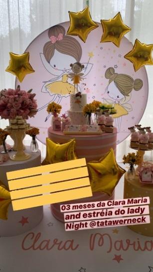 Tatá Werneck e Rafa Vitti comemoram 3 meses de Clara Maria