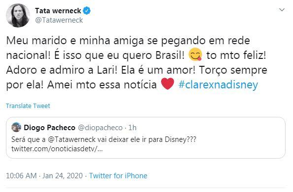 Tata Werneck fala sobre romance de Larissa Manoela e Rafa Vitti