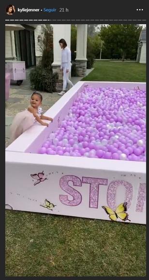 Kylie Jenner mostra a festa de Stormi e encanta a web