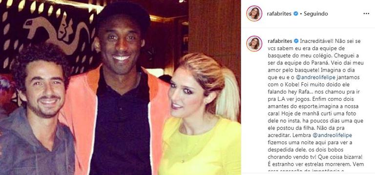 Rafa Brites faz homenagem a Kobe Bryant