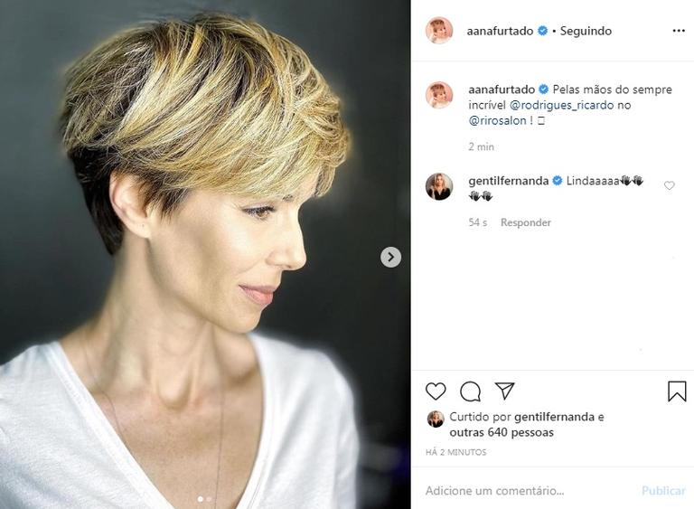 Novo cabelo de Ana Furtado