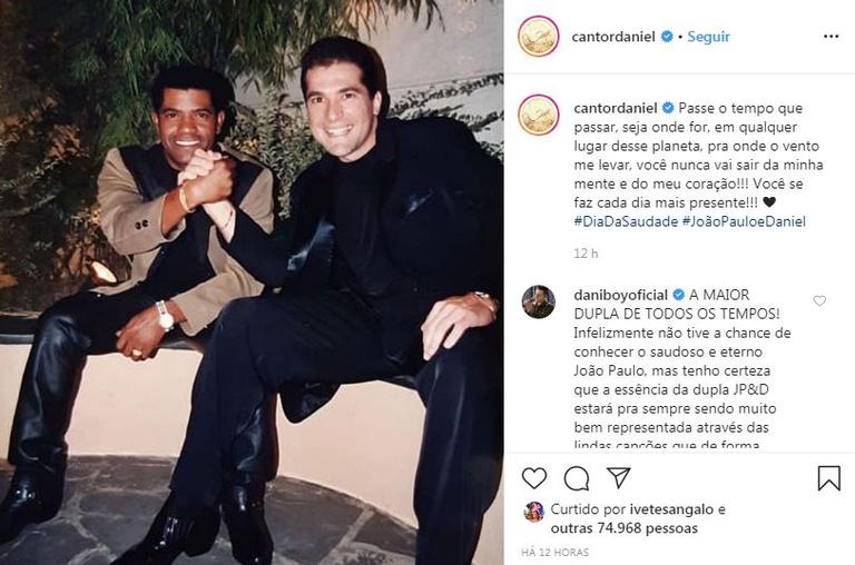 Daniel relembra João Paulo e emociona fãs