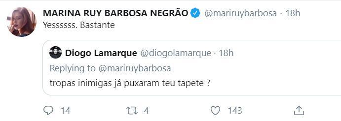 Marina Ruy Barbosa no Twitter