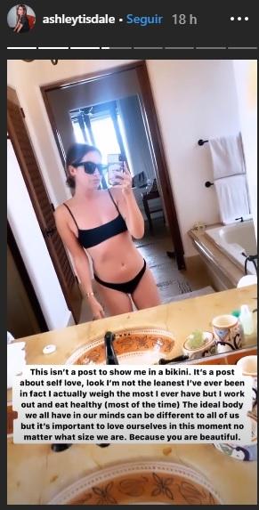 Ashley Tisdale faz desabafo sobre o corpo