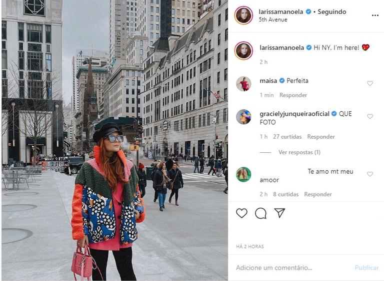 Larissa Manoela em Nova York