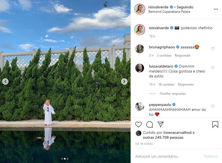 Isis Valverde mostra o filho em momento fofo e encanta a web