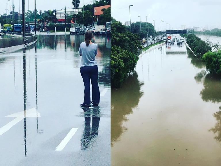 Caco Ciocler relata situação caótica provocada por chuva 