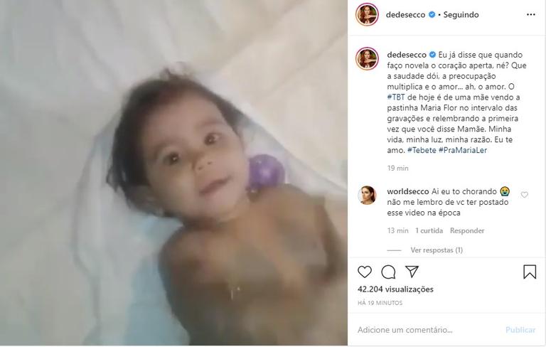 Filha de Deborah Secco bebê