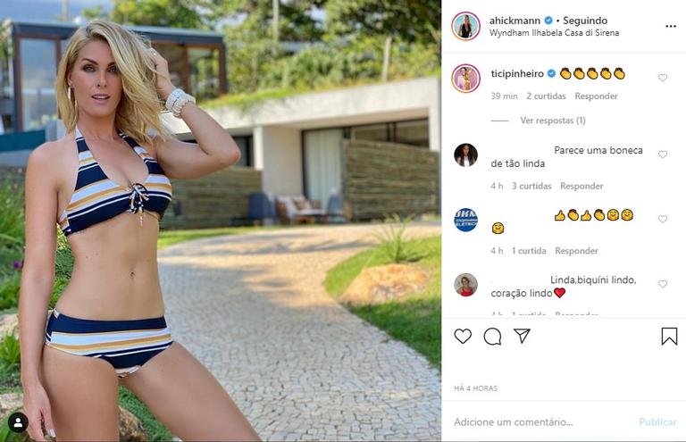 Ana Hickmann de biquíni