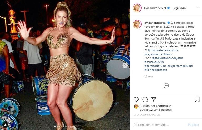 Confira algumas fantasias de Carnaval usadas por Lívia Andrade