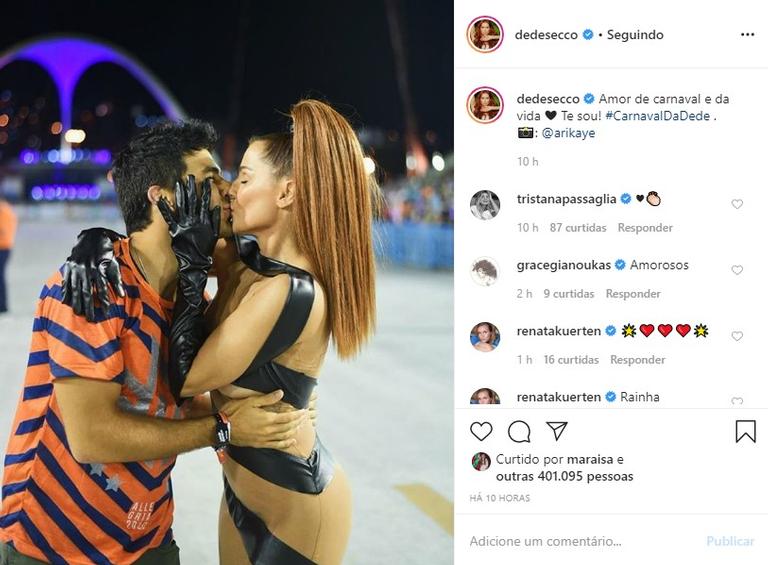 Deborah Secco se declara para Hugo Moura e encanta a web