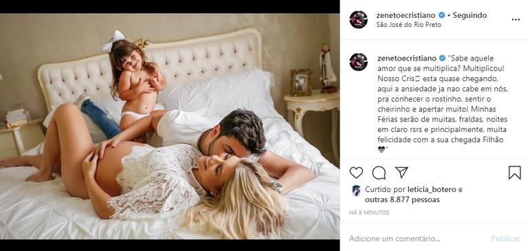 Cristiano está ansioso com a chegada de seu segundo filho