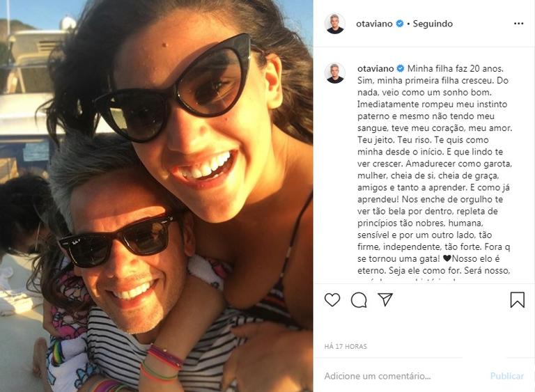 Otaviano Costa faz declaração para Giulia Costa