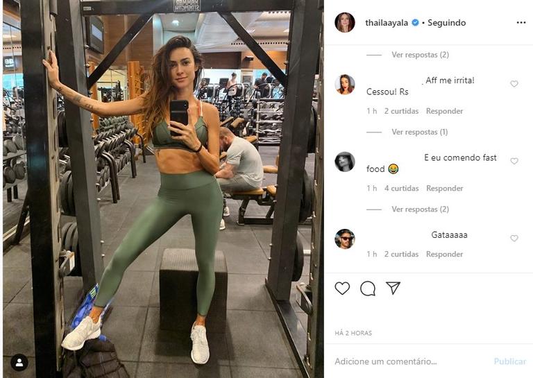 Thaila Ayala na academia