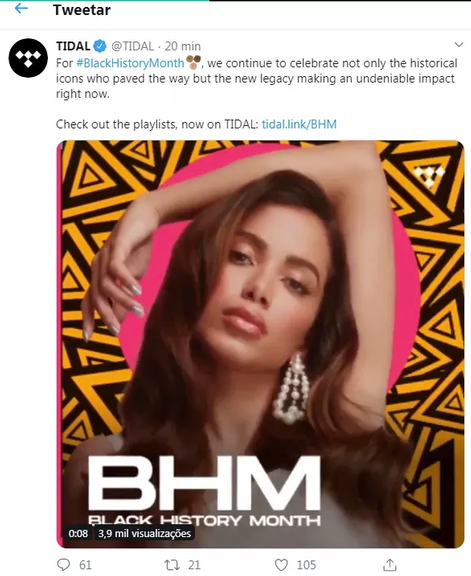 Anitta é homenageada pelo Tidal