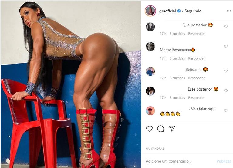 Gracyanne Barbosa exibe bumbum 