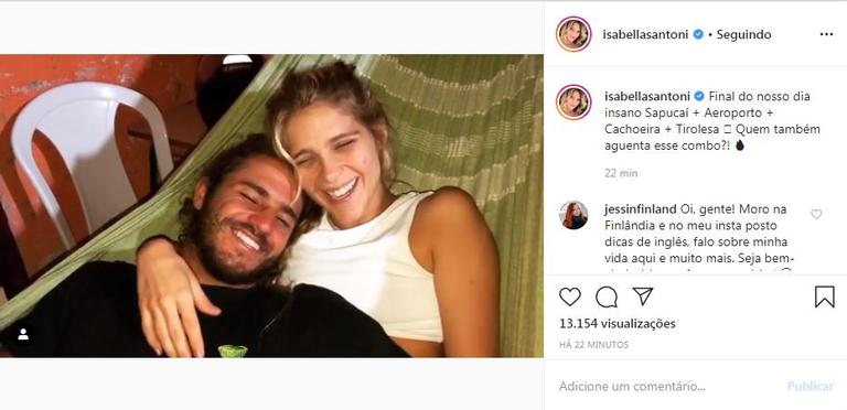 Isabella Santoni usou suas redes sociais para mostrar que a energia do Carnaval já se esgotou 