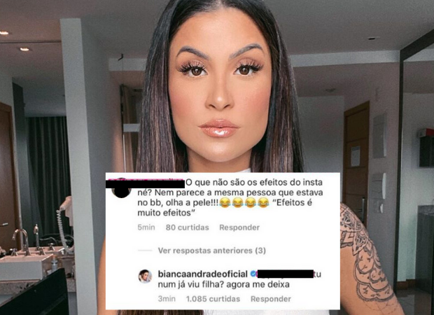 Bianca Andrade rebate seguidor que falou mal da sua pele