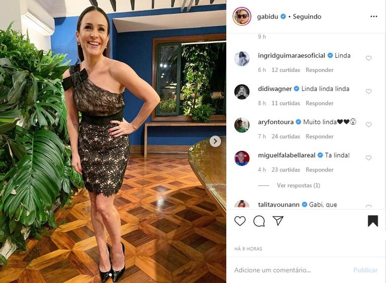 Gabriela Duarte look elegante