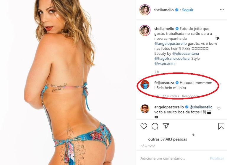 Sheila Mello exibe corpão de biquíni em ensaio sensual