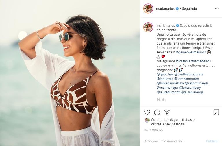 Mariana Rios está contando os dias para seu casamento