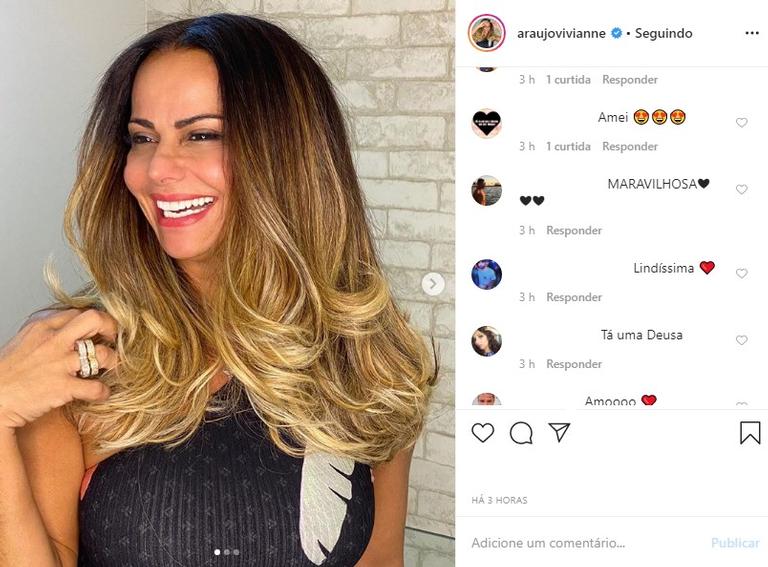 Viviane Araújo novo cabelo