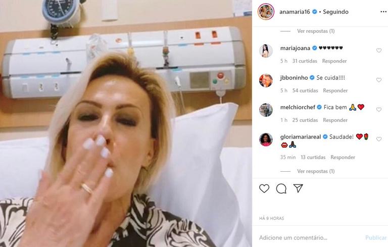 Ana Maria Braga no hospital