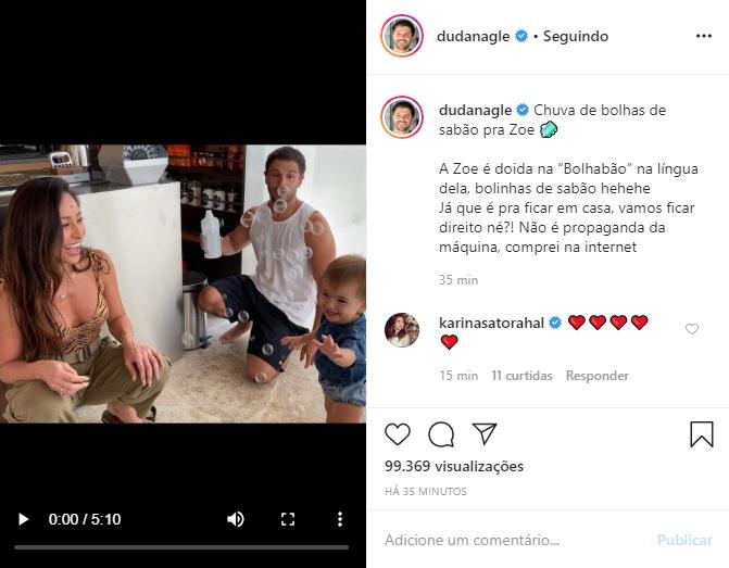 Duda Nagle mostra presente que comprou pra Zoe e encanta