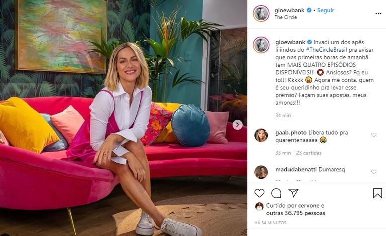 Giovanna Ewbank mostra bastidores de The Circle