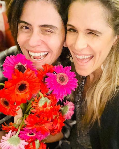  Ingrid Gumarães parabeniza Giovanna Antonelli em aniversário