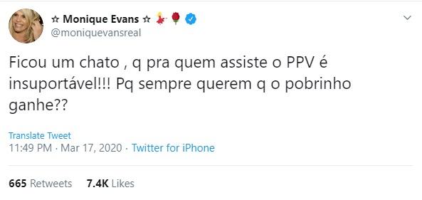 Monique Evans fala sobre permanência de Babu no BBB