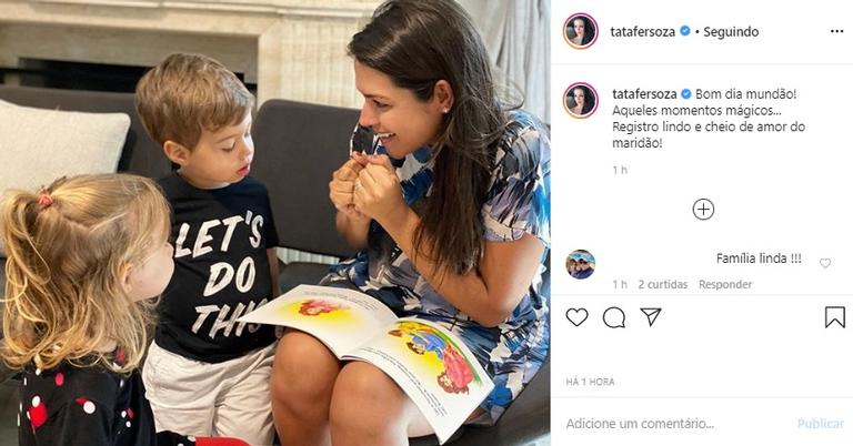 Thais Fersoza de quarentena com os filhos