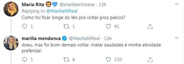 Marília Mendonça conta que esquece que não está mais grávida