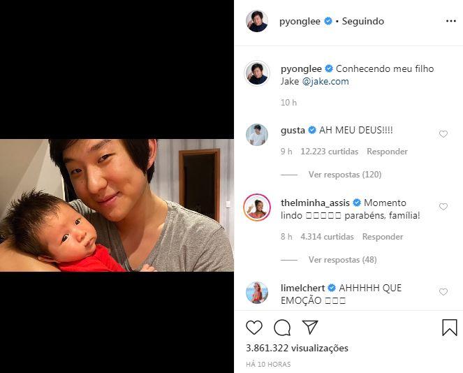 Pyong Lee conhece o filho, Jake