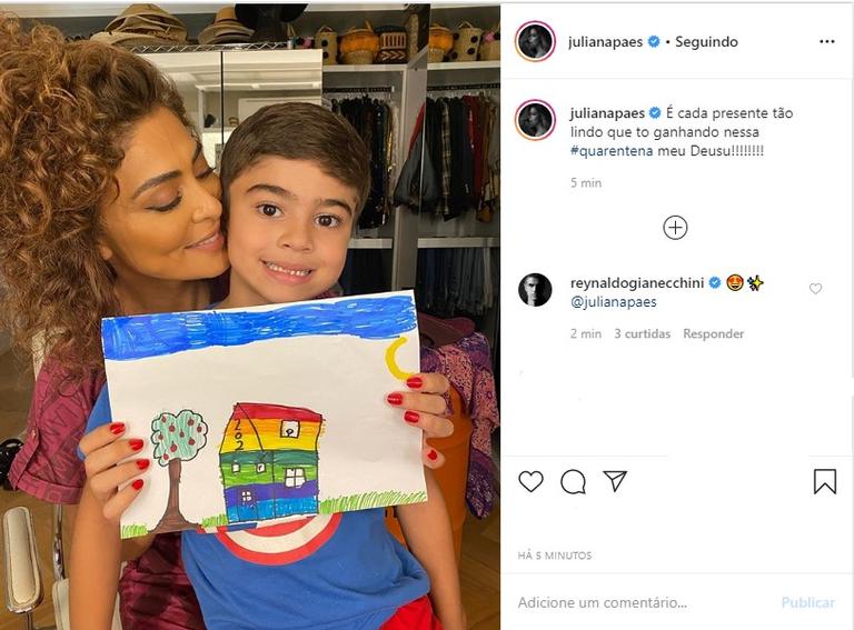 Juliana Paes com o filho