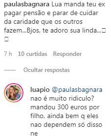 Luana Piovani reclama após Pedro Scooby diminuir pensão