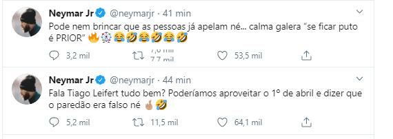 Neymar é criticado após comentar sobre BBB20