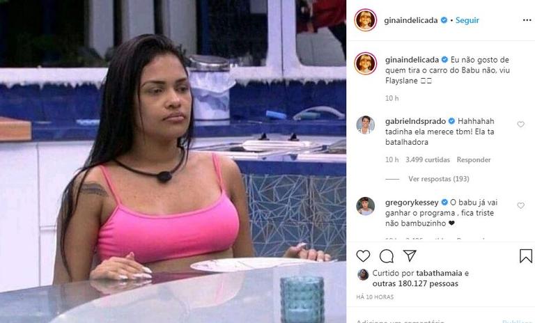 Bianca Andrade brinca sobre vitória de Flayslane na prova do líder