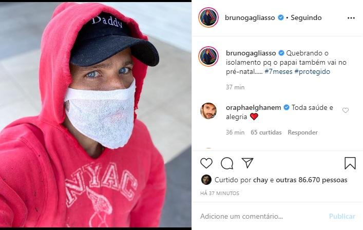 Bruno Gagliasso quebra a quarentena por bom motivo