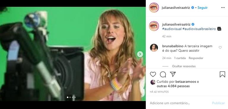 Juliana Silveira relembra produções audiovisuais