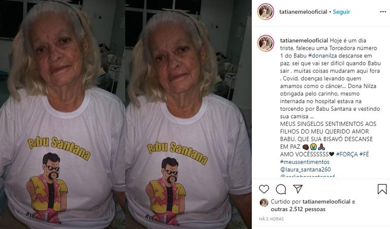 BBB20: Morre bisavó dos filhos de Babu Santana