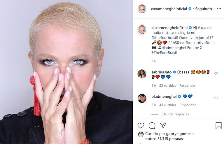 Xuxa recebeu elogios