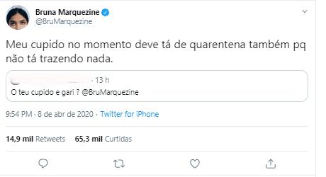 Bruna Marquezine brinca sobre vida amorosa