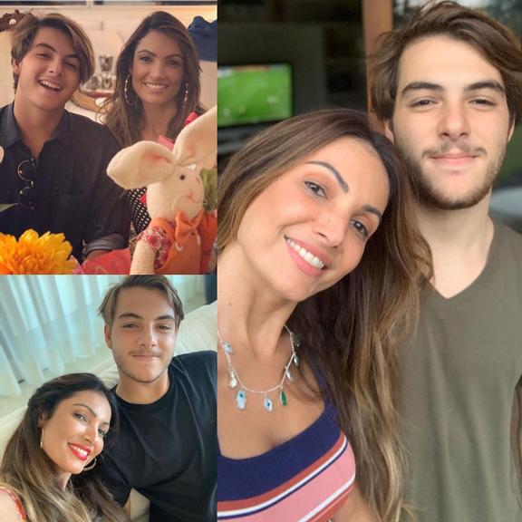 Patricia Poeta com o filho