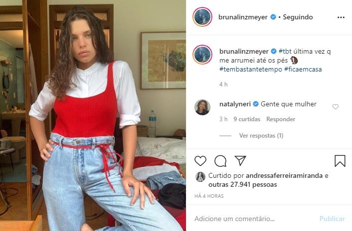 Bruna Linzmeyer recorda a última vez em que se arrumou