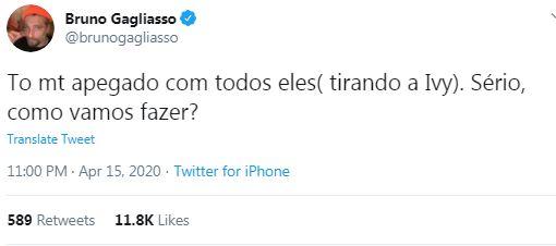 Bruno Gagliasso diz que está apegado aos brothers do BBB20