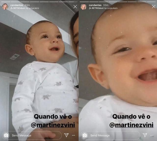 Carol Dantas mostra reação fofa de Valentin ao ver o pai