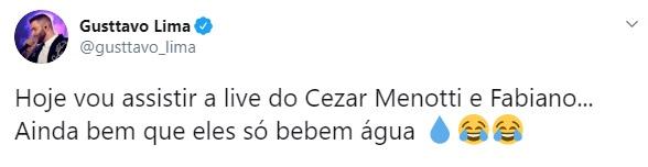 Gusttavo Lima dá alfinetada depois de polêmicas de sua live